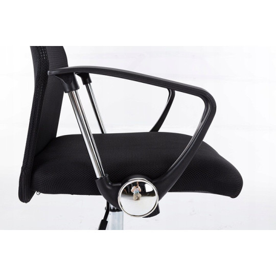 Scaun de birou PREMIUM de culoare neagră