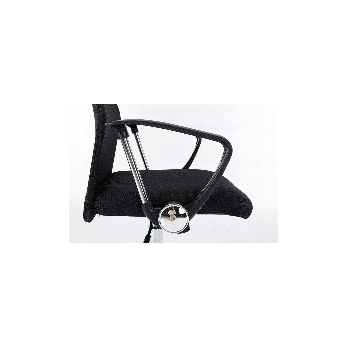 Scaun de birou PREMIUM de culoare neagră