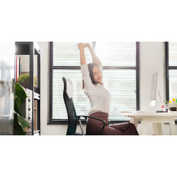 Scaun de birou PREMIUM de culoare neagră