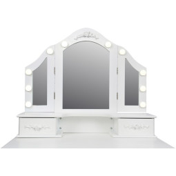 Mese de toaletă moderne de culoare albă cu iluminare LED