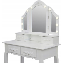 Mese de toaletă moderne de culoare albă cu iluminare LED