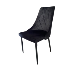 Scaun negru cu matlasare LR08