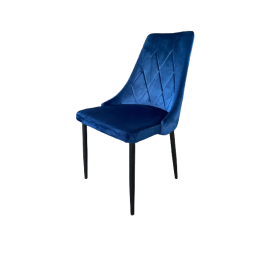 Scaune moderne pentru dining în culoarea albastră