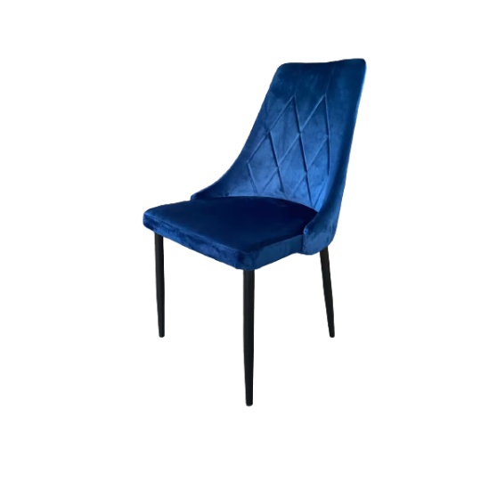 Scaune moderne pentru dining în culoarea albastră