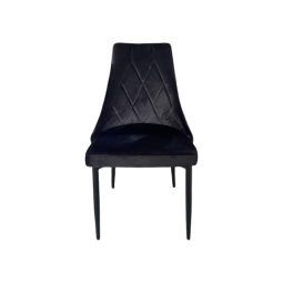 Scaun negru cu matlasare LR08