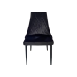 Scaun negru cu matlasare LR08