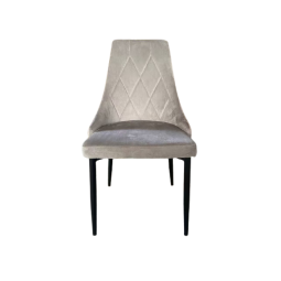 Scaunele de bucătărie capitonate în culoarea gri deschis