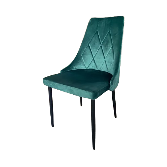 Scaun de bucătărie capitonat de culoare verde