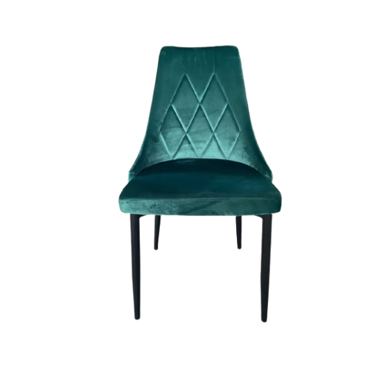 Scaun de bucătărie capitonat de culoare verde