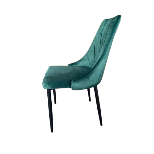 Scaun de bucătărie capitonat de culoare verde