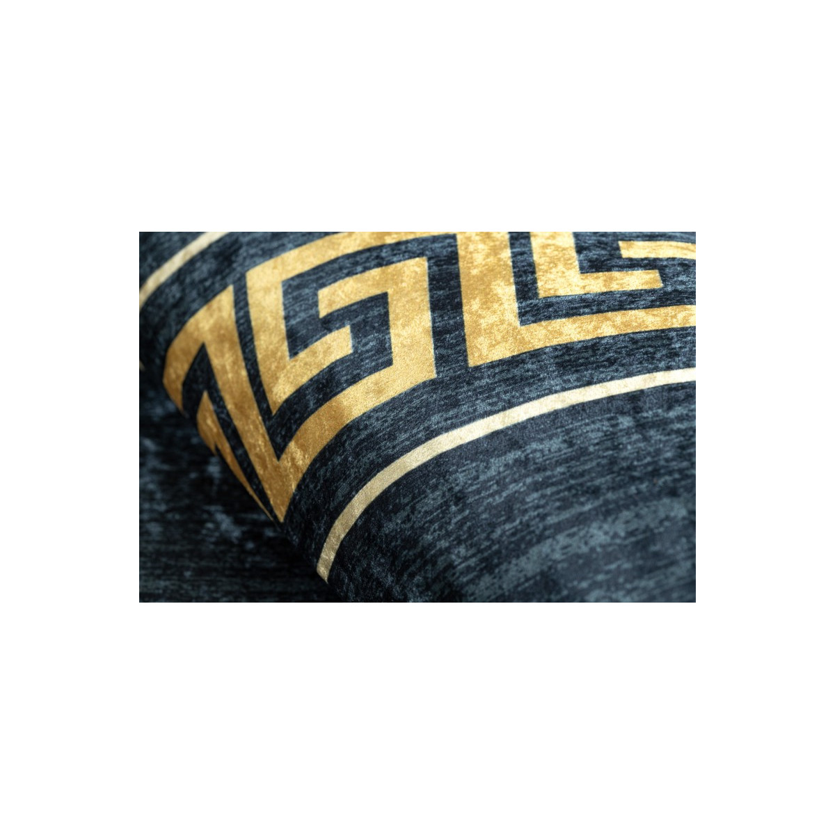 Covor albastru-auriu lavabil, meduză grecească antiderapantă ANDRE