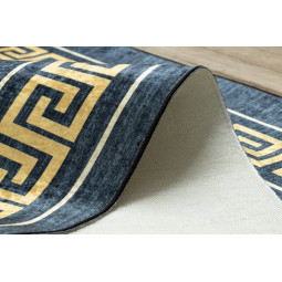 Covor albastru-auriu lavabil, meduză grecească antiderapantă ANDRE