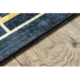 Covor albastru-auriu lavabil, meduză grecească antiderapantă ANDRE