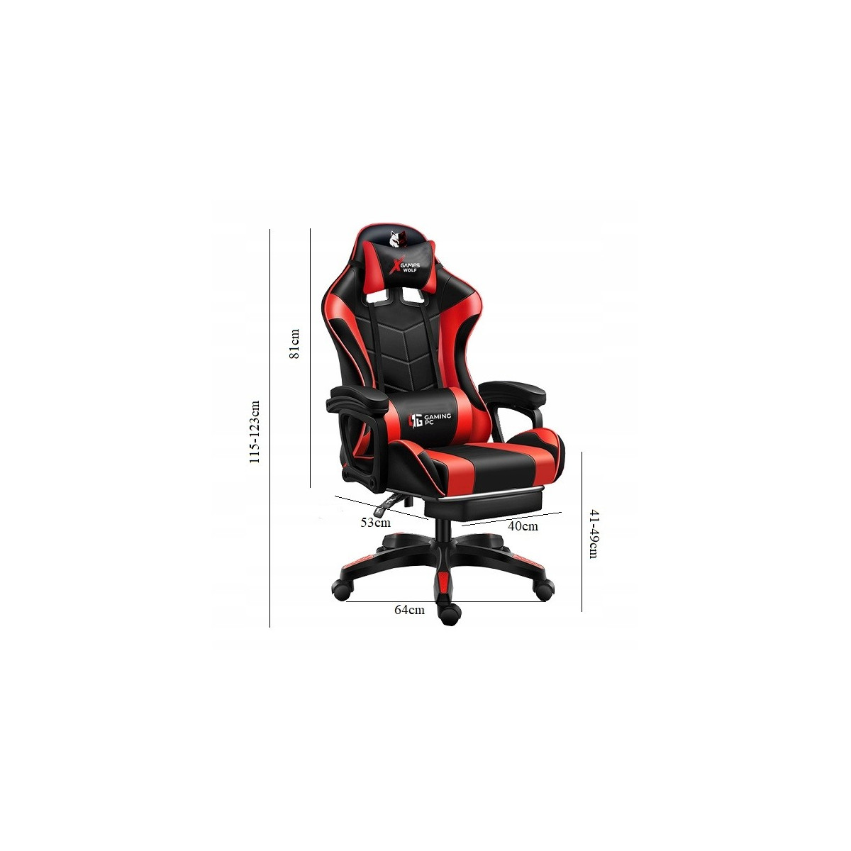 Scaun de gaming pentru PC de culoare albastră