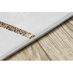 Covoare lavabile antiderapante aurii și negre cu model 3D de cuburi, diverse dimensiuni ANDRE