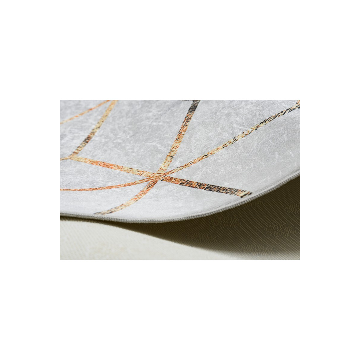 Covoare lavabile antiderapante aurii și negre cu model 3D de cuburi, diverse dimensiuni ANDRE