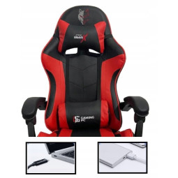 Scaun de gaming pentru PC de culoare albastră