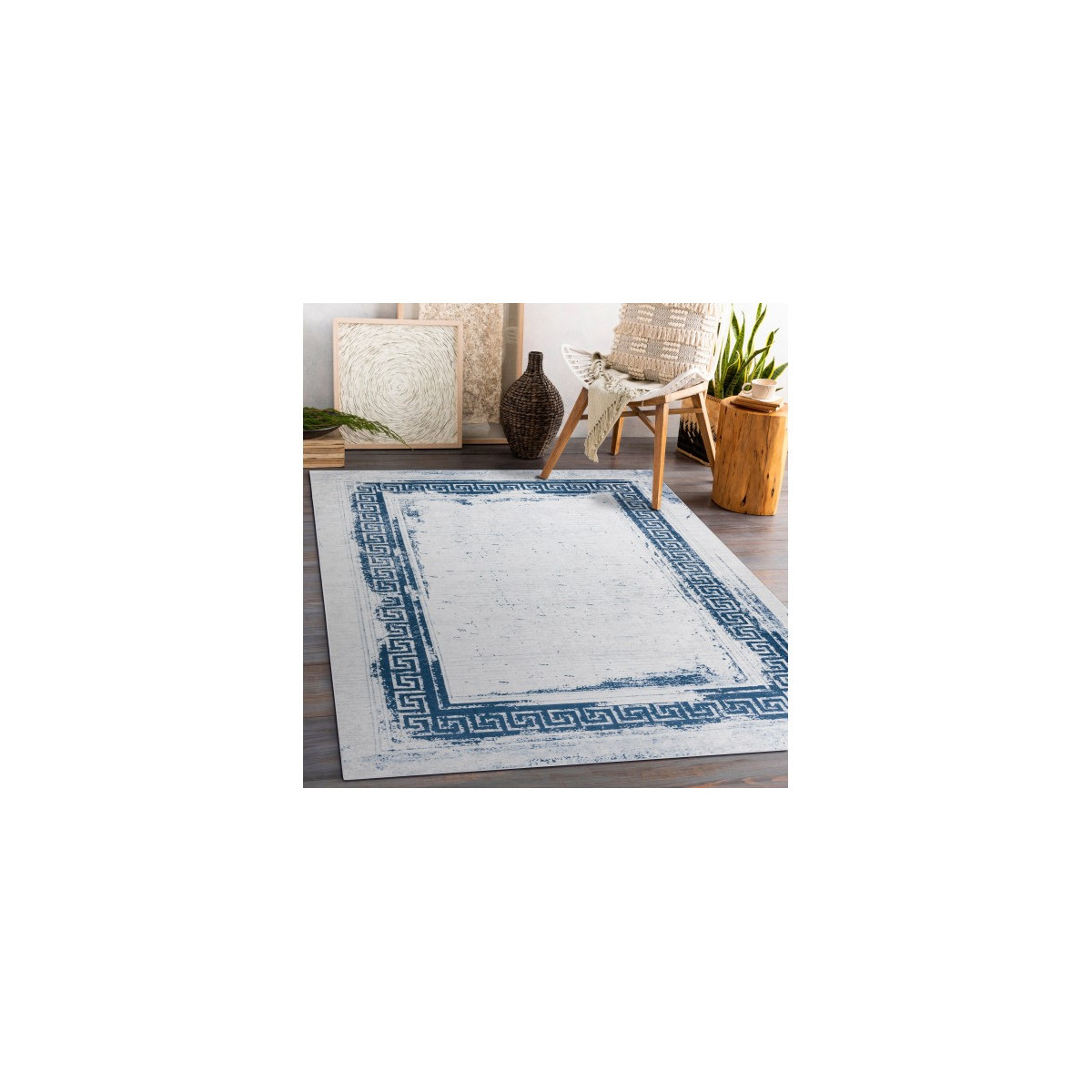 Buclea-albastră covor lavabil anti-alunecare diverse dimensiuni ANDRE