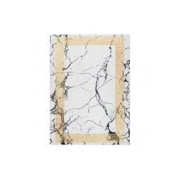 Covoare alb-aurii, spălabil, antiderapant, model marmură grecească, diverse dimensiuni ANDRE