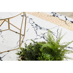 Covoare alb-aurii, spălabil, antiderapant, model marmură grecească, diverse dimensiuni ANDRE