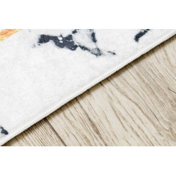 Covoare alb-aurii, spălabil, antiderapant, model marmură grecească, diverse dimensiuni ANDRE