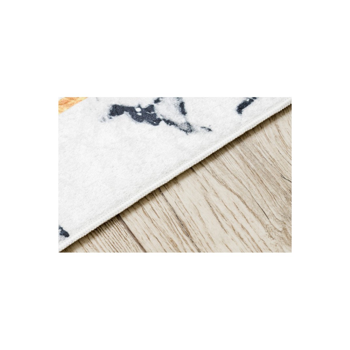 Covoare alb-aurii, spălabil, antiderapant, model marmură grecească, diverse dimensiuni ANDRE