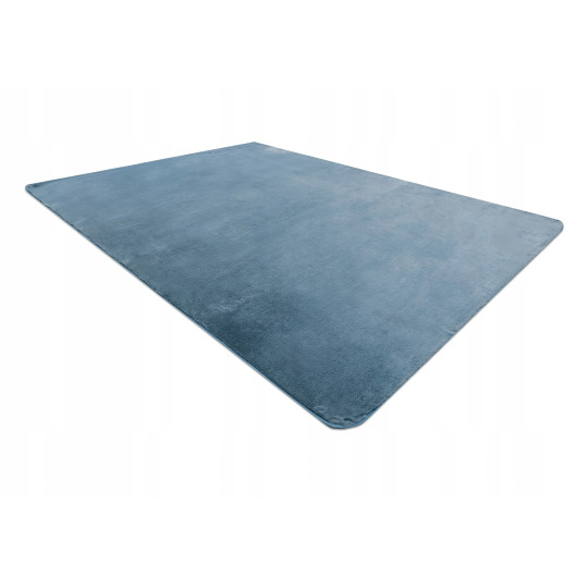 Covor shaggy de calitate de culoare albastră