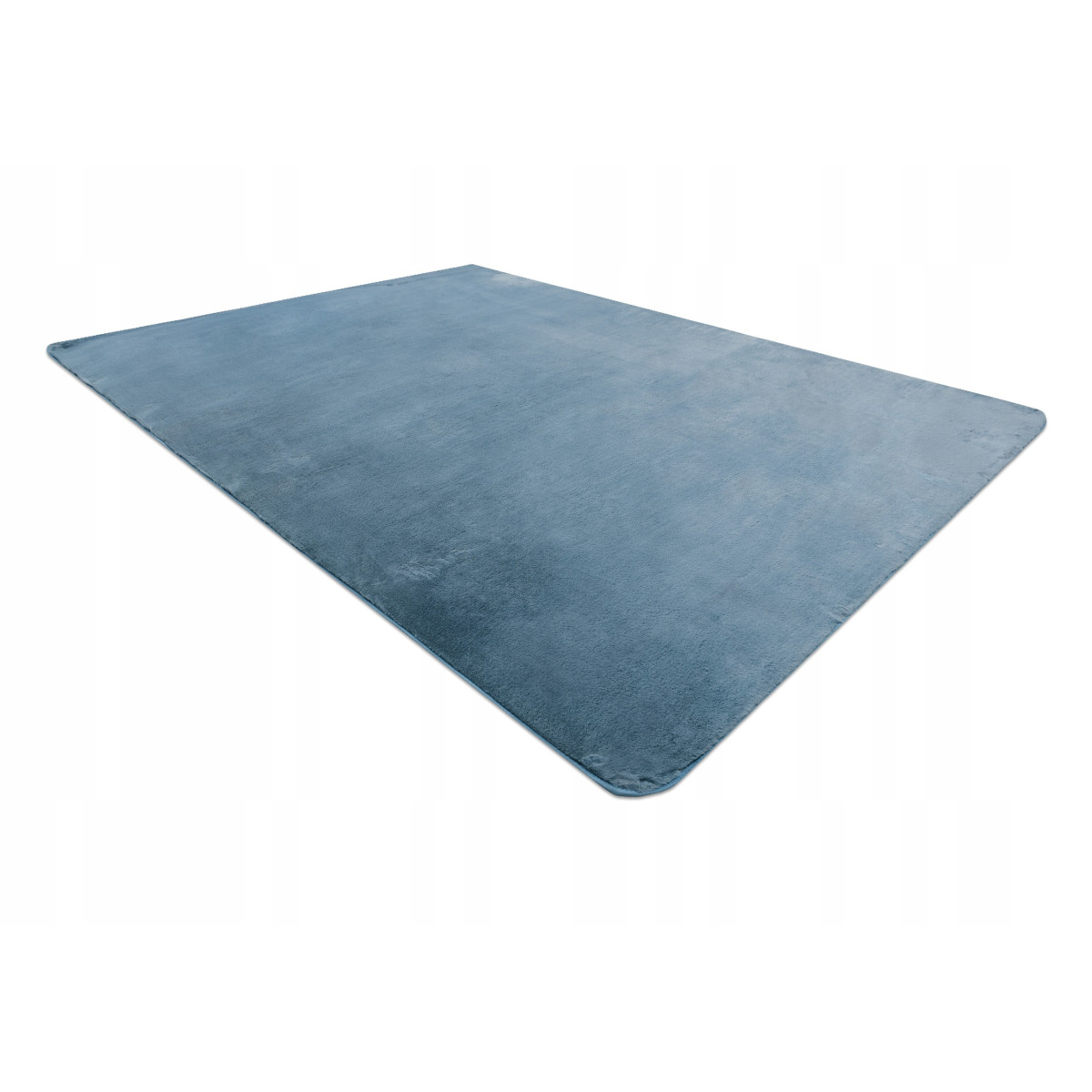 Covor shaggy de calitate de culoare albastră