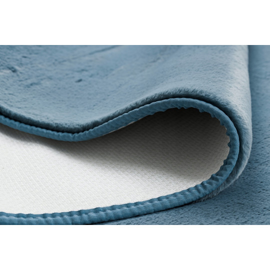 Covor shaggy de calitate de culoare albastră