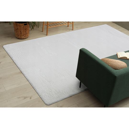 Covoare shaggy de calitate în alb