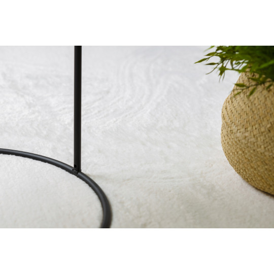 Covoare shaggy de calitate în alb