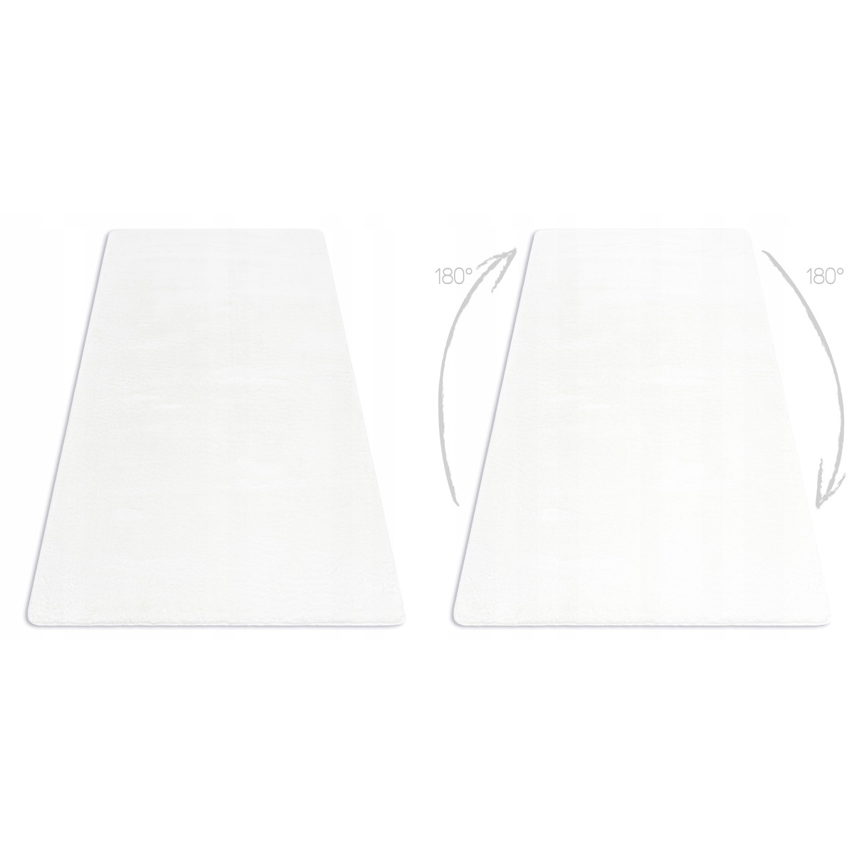 Covoare shaggy de calitate în alb