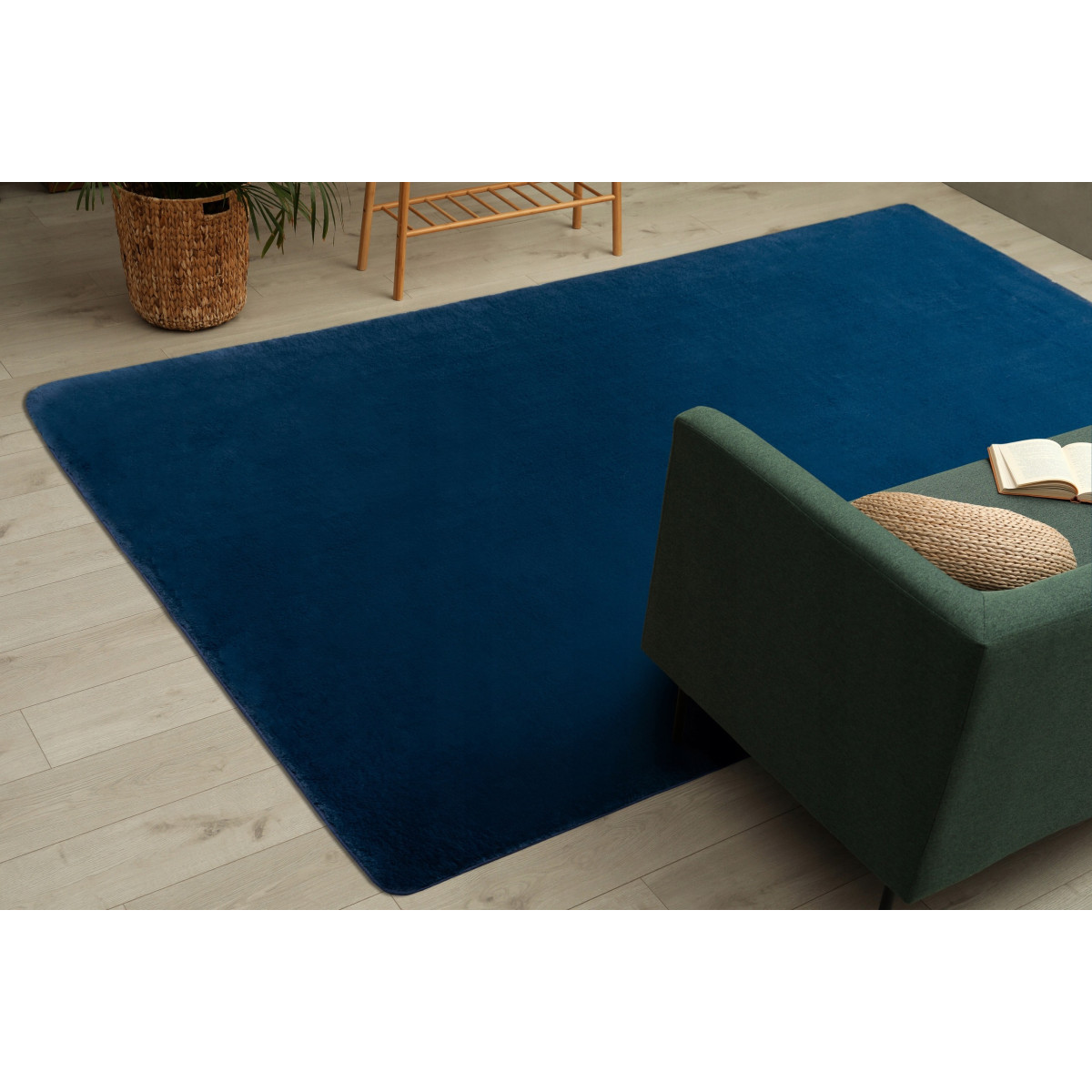 Covorase shaggy de culoare albastră în diferite dimensiuni