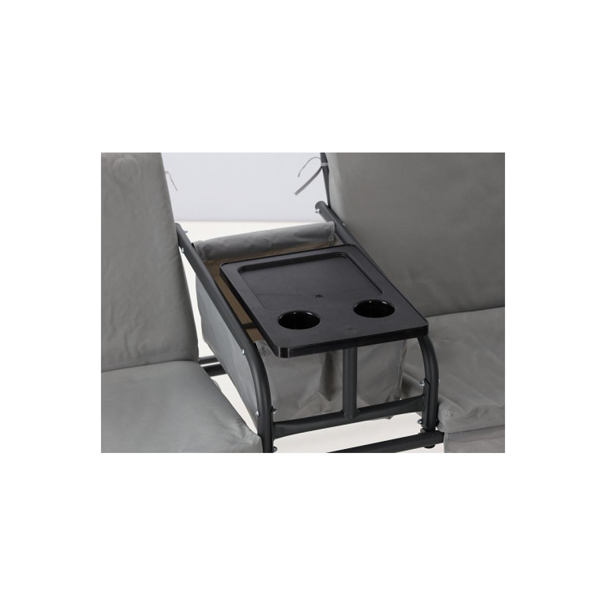 Hamac de grădină pentru doi, de culoare gri