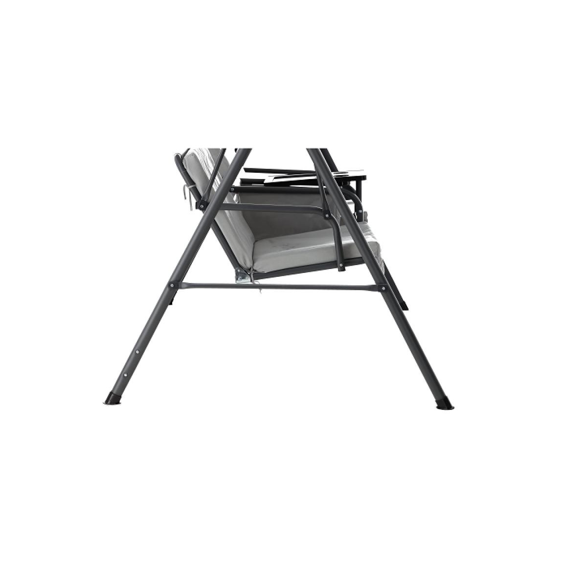 Hamac de grădină pentru doi, de culoare gri