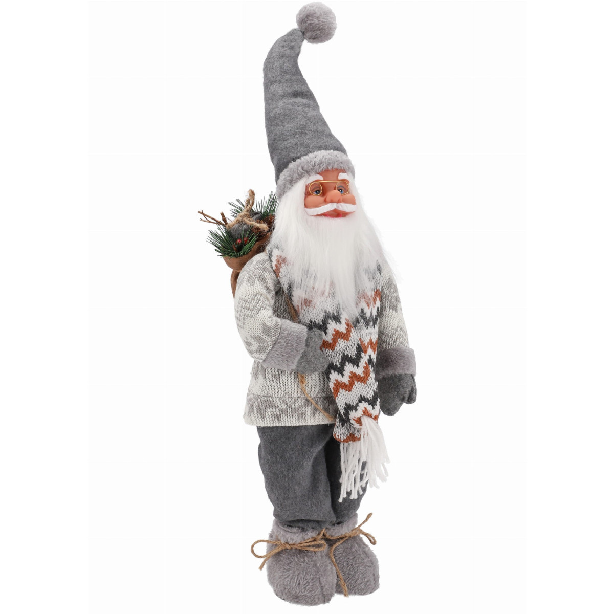 Figură de Crăciun Moș Crăciun în stil scandinav 60 cm