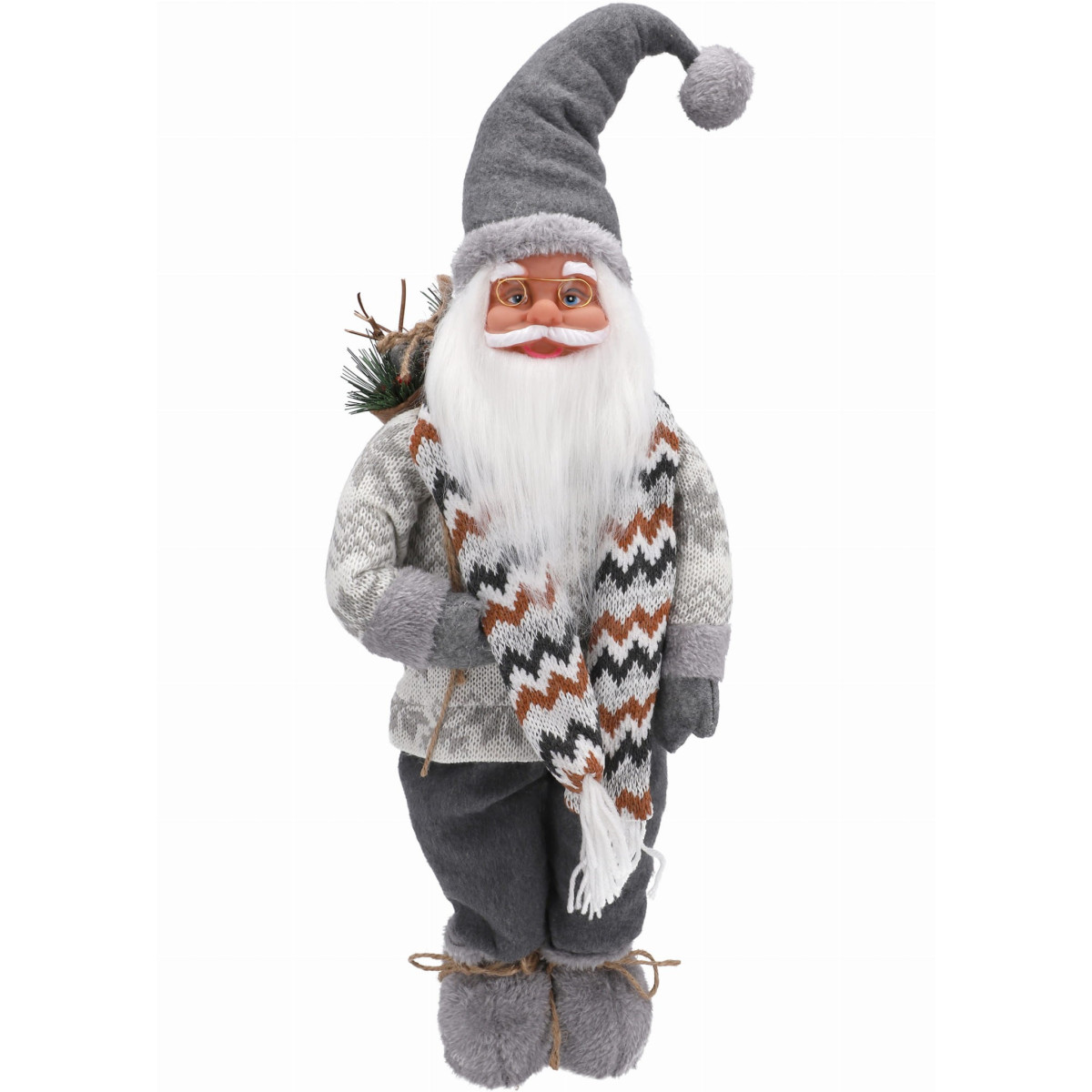 Figură de Crăciun Moș Crăciun în stil scandinav 60 cm