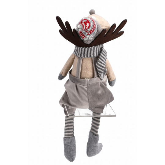Reindeer de Crăciun cu pălărie 50 cm
