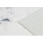 Covor alb lavabil, antiderapant, cu model geometric marmorat, disponibile în diferite dimensiuni ANDRE