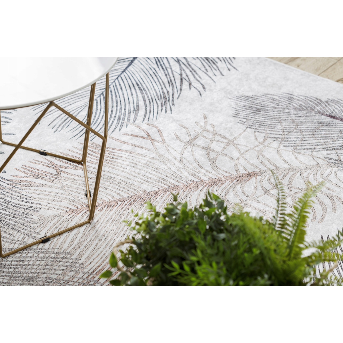 Covor griș prietenos cu spatele antiderapant, diverse dimensiuni ANDRE