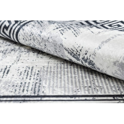 Covor negru-alb, lavabil, antiderapant, diferite dimensiuni ANDRE