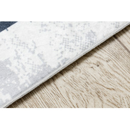 Covor negru-alb, lavabil, antiderapant, diferite dimensiuni ANDRE