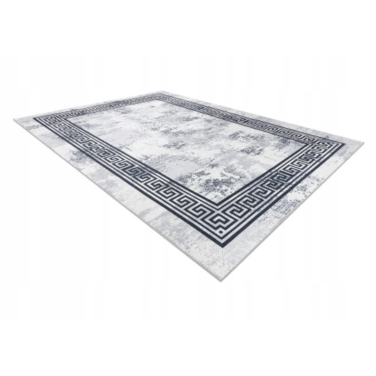 Covor negru-alb, lavabil, antiderapant, diferite dimensiuni ANDRE