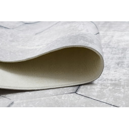 Covor gri prindabil antiderapant model 3D cu fagure, ANDRE