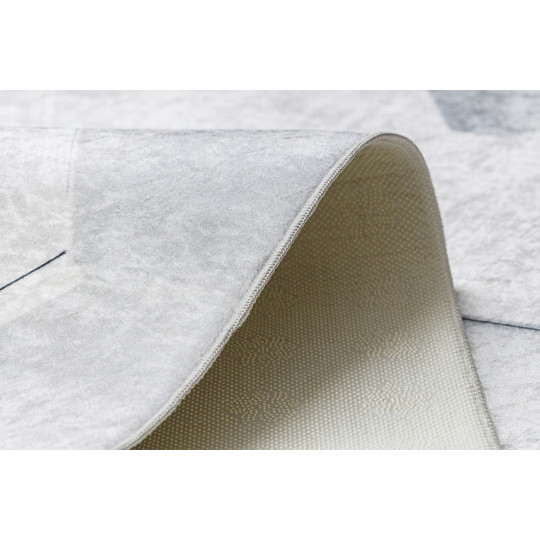 Covor gri prindabil antiderapant model 3D cu fagure, ANDRE