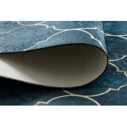 Covor albastru lavabil, antiderapant, diferite dimensiuni ANDRE