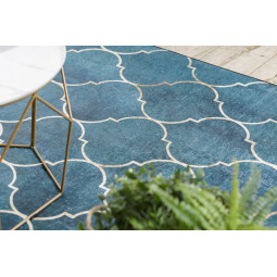 Covor albastru lavabil, antiderapant, diferite dimensiuni ANDRE