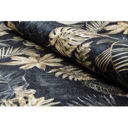 Covor negru-auriu lavabil anti-alunecare ANDRE