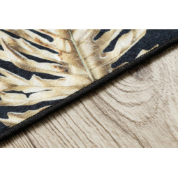 Covor negru-auriu lavabil anti-alunecare ANDRE