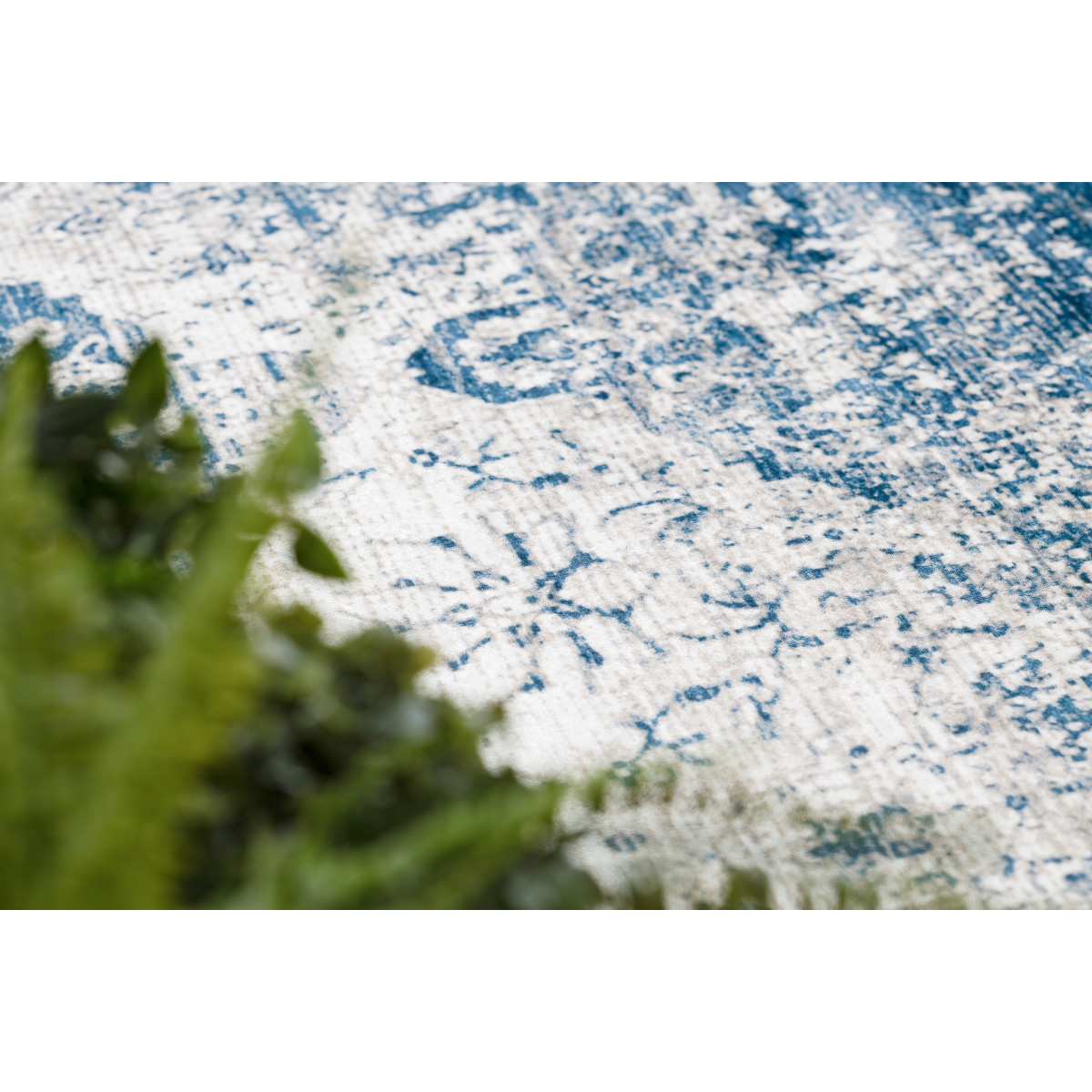 Covor lavandă-albastru, anti-derapant, lavabil, disponibile în diferite dimensiuni ANDRE